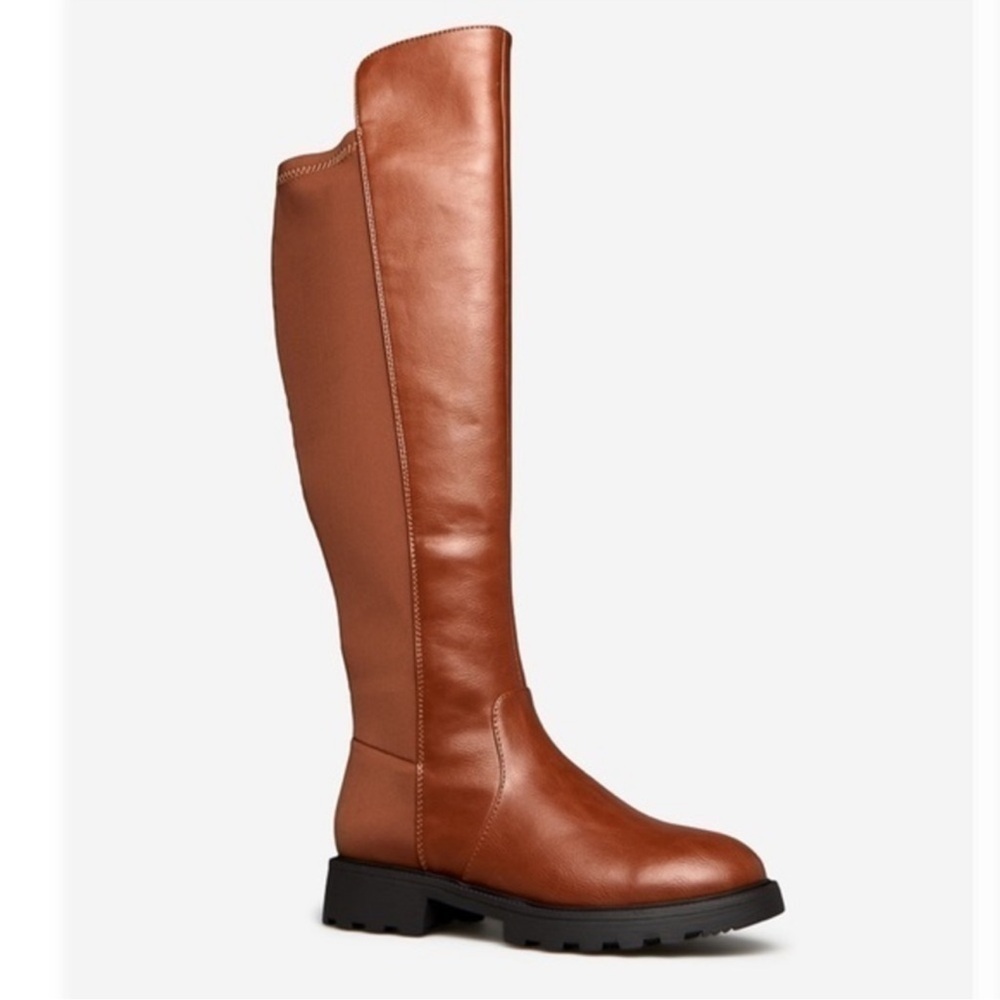 Shoe Dazzle Demi NEW Riding Brown Boot | 8